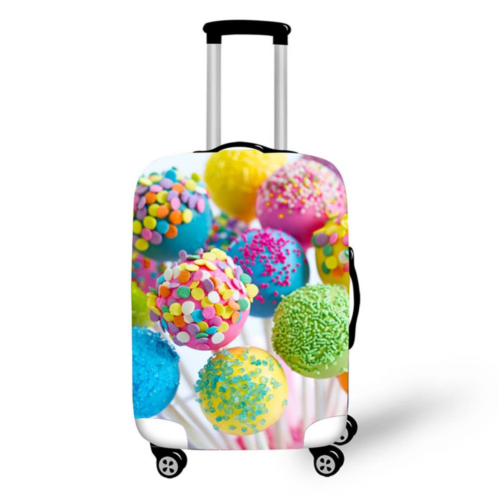 Travel Accessories To 3D Print - 3D เค้กอาหารรูปแบบพิมพ์กระเป๋าเดินทางกระเป๋าเดินทางฝาครอบป้องกันยืดกันน้ําแบบพกพากระเป๋าเดินทางผ้าคลุมกันฝน