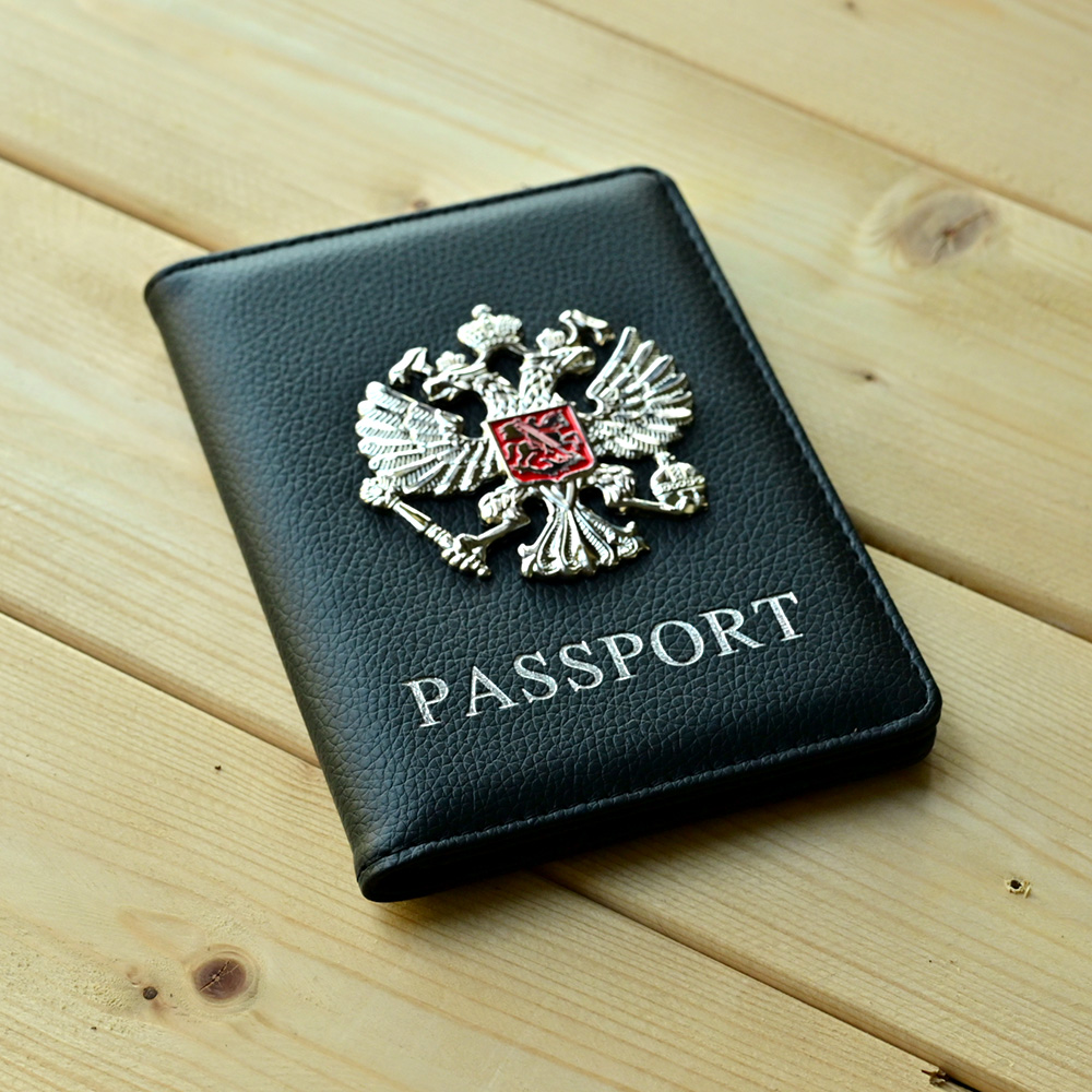 Travel Accessories Passport Holder - โลหะรัสเซียสัญลักษณ์แห่งชาติหนังสือเดินทางแฟชั่นกระเป๋าสตางค์หนังสือเดินทางกระเป๋าเดินทางเอกสารหนังสือเดินทางคลิป
