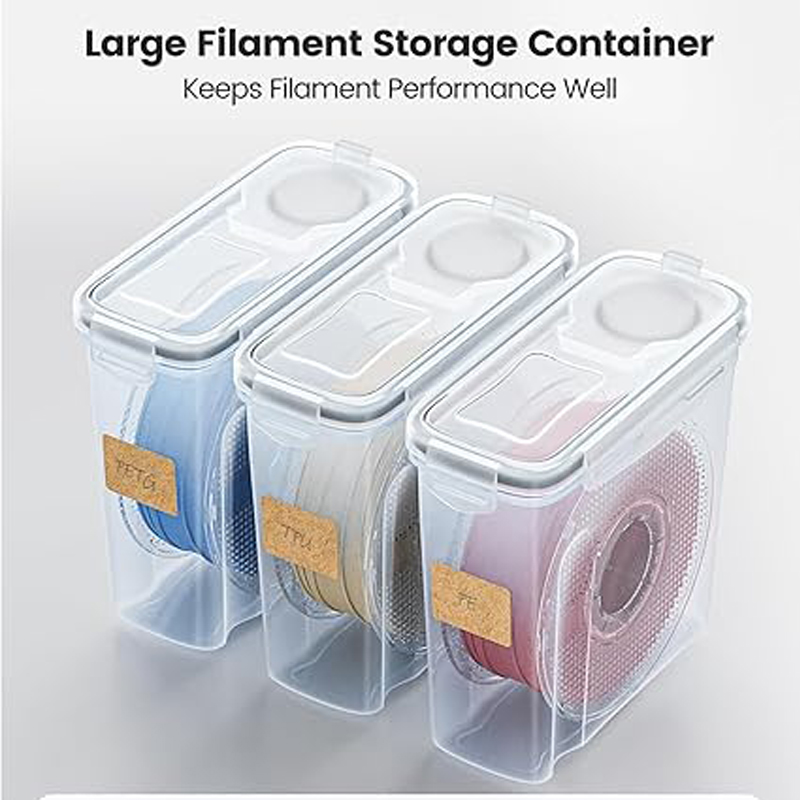 Travel Accessories To 3D Print - กล่องเก็บเส้นใยเครื่องพิมพ์ 3 มิติแบบกันอากาศ โปร่งใส ป้องกันความชื้น ภาชนะเก็บเส้นใยแห้ง