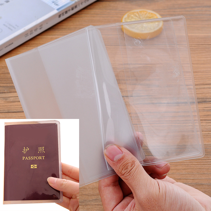 Travel Accessories Passport Holder - 1 ชิ้น/2 ชิ้น/4 ชิ้นซองใส่หนังสือเดินทาง, ทำจากวัสดุฝ้าโปร่งใส, โพลีไวนิลคลอไรด์,