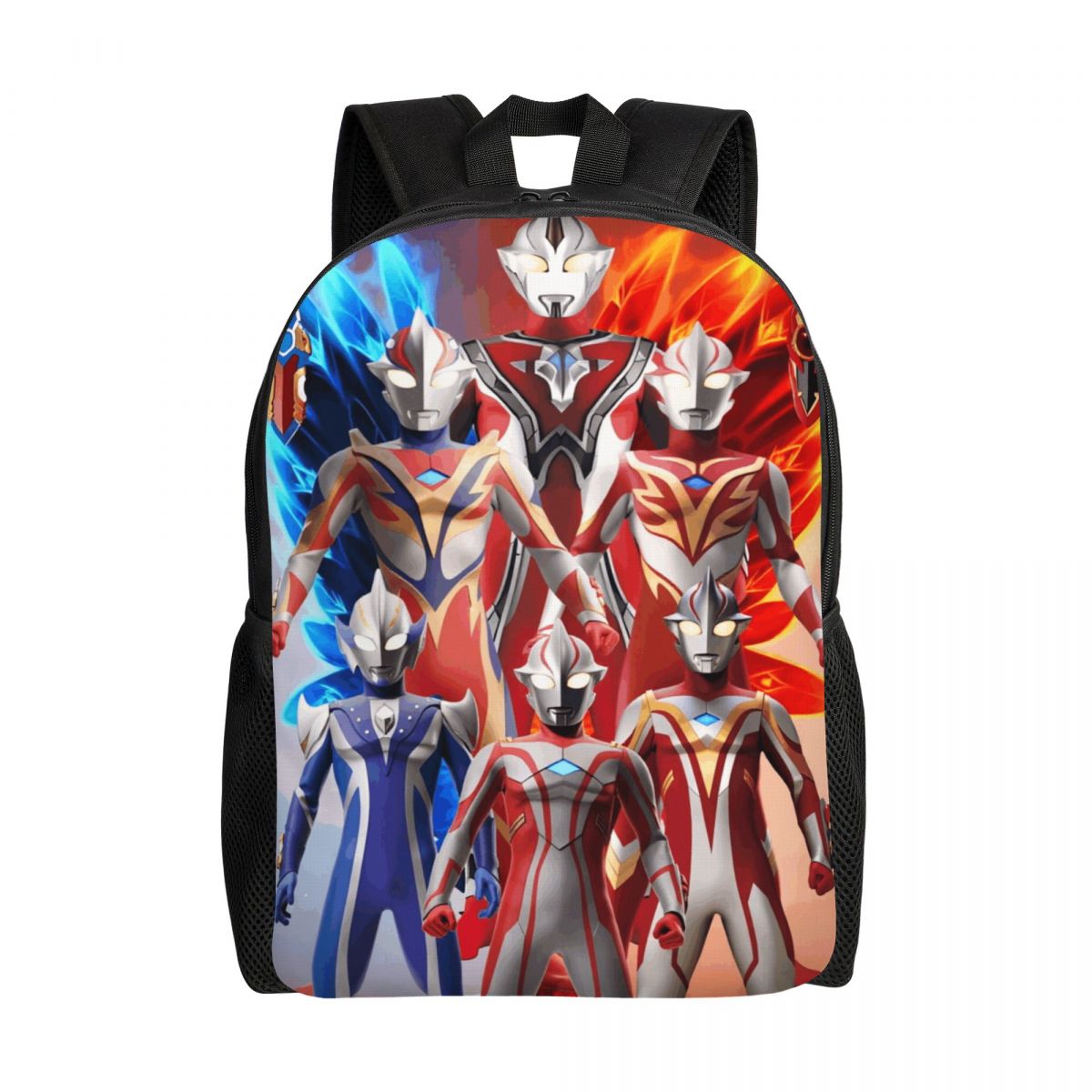 Travel Accessories To 3D Print - 3D พิมพ์การ์ตูน U-Ultramanes กระเป๋าเป้สะพายหลังสำหรับเด็กผู้หญิงเด็กผู้ชายกระเป๋าเดินทางโรงเรียนวิทยาลัยผู้หญิงกระเป๋าหนังสือผู้ชายเหมาะกับแล็ปท็อปขนาด 15 นิ้ว