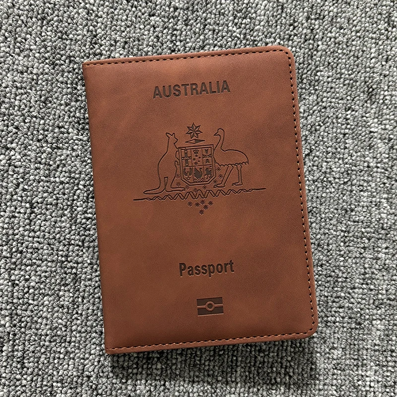 Travel Accessories Passport Holder - ปกหนังสือเดินทางออสเตรเลีย Rfid Blocking Travel Wallet ผู้ถือหนังสือเดินทางออสเตรเลียสําหรับหนังสือเดินทาง