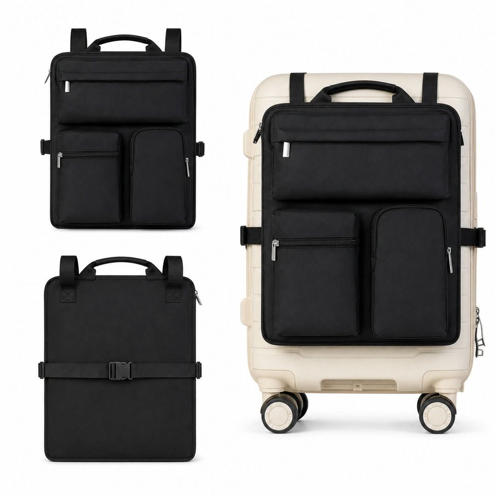 Travel Access - กระเป๋าจัดระเบียบสัมภาระแบบหลายช่อง สายปรับระดับได้ กระเป๋าใส่อุปกรณ์เดินทางที่เข้าถึงได้ง่าย กระเป๋าเก็บของในกระเป๋าเดินทางแบบกันกระแทก ใช้งานได้โดยไม่ต้องใช้มือ