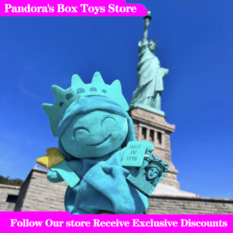Travel Accessories New York - ตุ๊กตาผ้ากำมะหยี่รูปเทพีเสรีภาพ ขนาดเล็ก ของใหม่พร้อมป้าย ของที่ระลึกการเดินทางจากนิวยอร์ก อเมริกา ของเล่นนุ่มนิ่มสำหรับนักสะสม