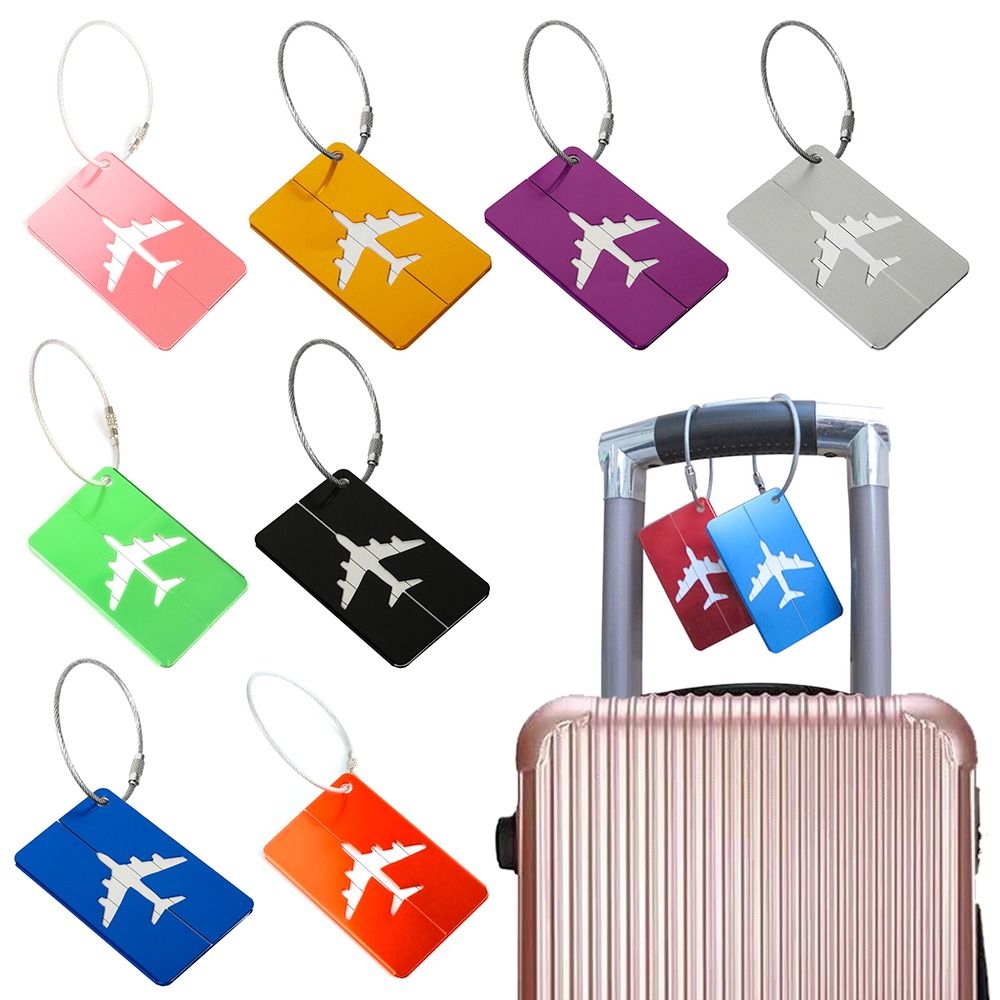 Travel Access - ป้ายกระเป๋าถือเดินทางกระเป๋าเดินทางแบบนำกลับมาใช้ใหม่ได้มีเชือกป้ายสำหรับวันหยุดกระเป๋าเดินทาง