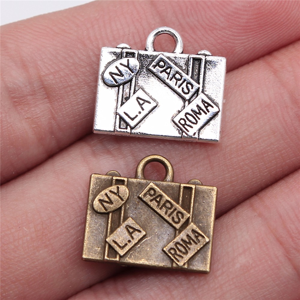 Travel Accessories New York - WYSIWYG 5Pcs 15X16มม.Charms กระเป๋าเดินทาง New York