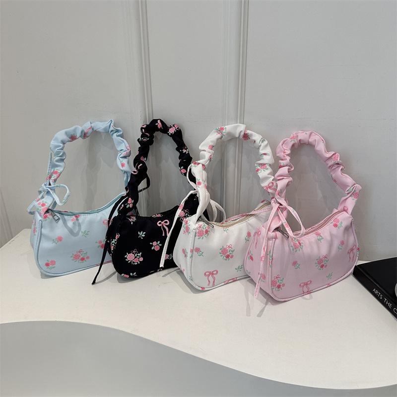 กระเป๋าสะพายไหล่ผ้าแคนวาสลายดอ - Travel Accessories For Girls บทวิจารณ์และราคา