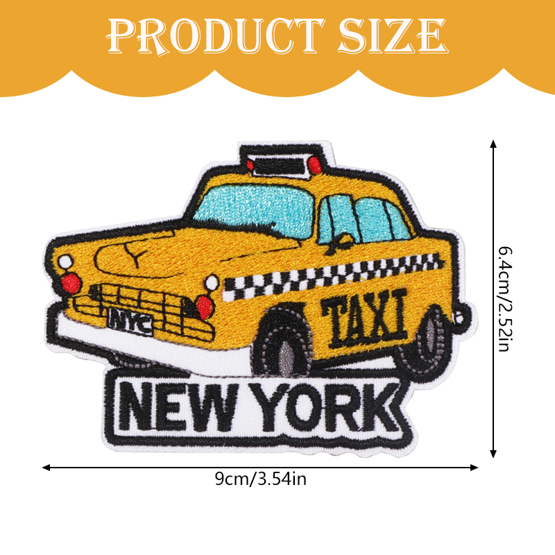1PC New York Taxi Travel แพทช์ - Travel Accessories New York บทวิจารณ์และราคา