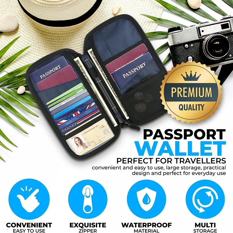 น้ําหนักเบาครอบครัวหนังสือเดิน - Travel Accessories Passport Holder บทวิจารณ์และราคา