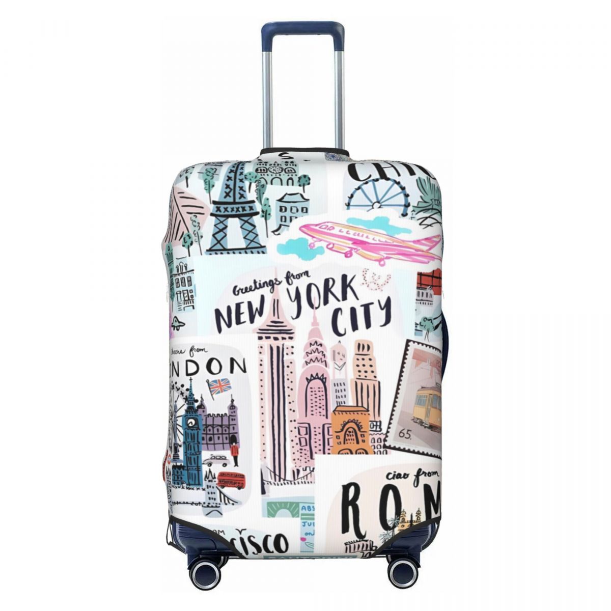 ผ้าหุ้มกระเป๋าเดินทางพิมพ์ลายเ - Travel Accessories New York บทวิจารณ์และราคา