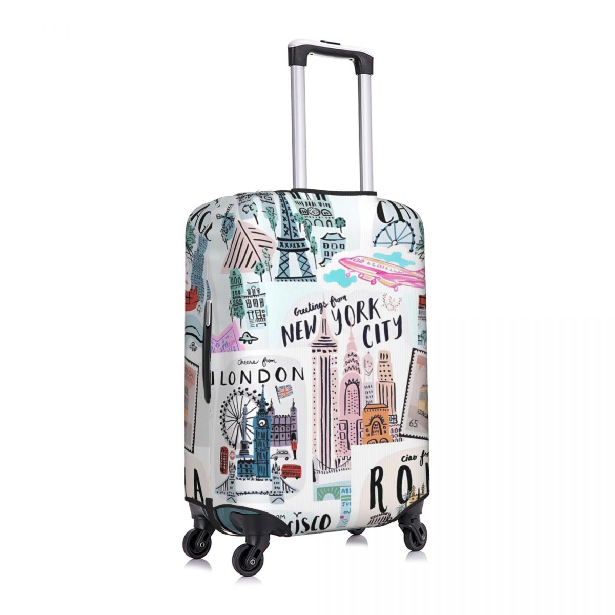 ผ้าหุ้มกระเป๋าเดินทางพิมพ์ลายเ - Travel Accessories New York บทวิจารณ์และราคา