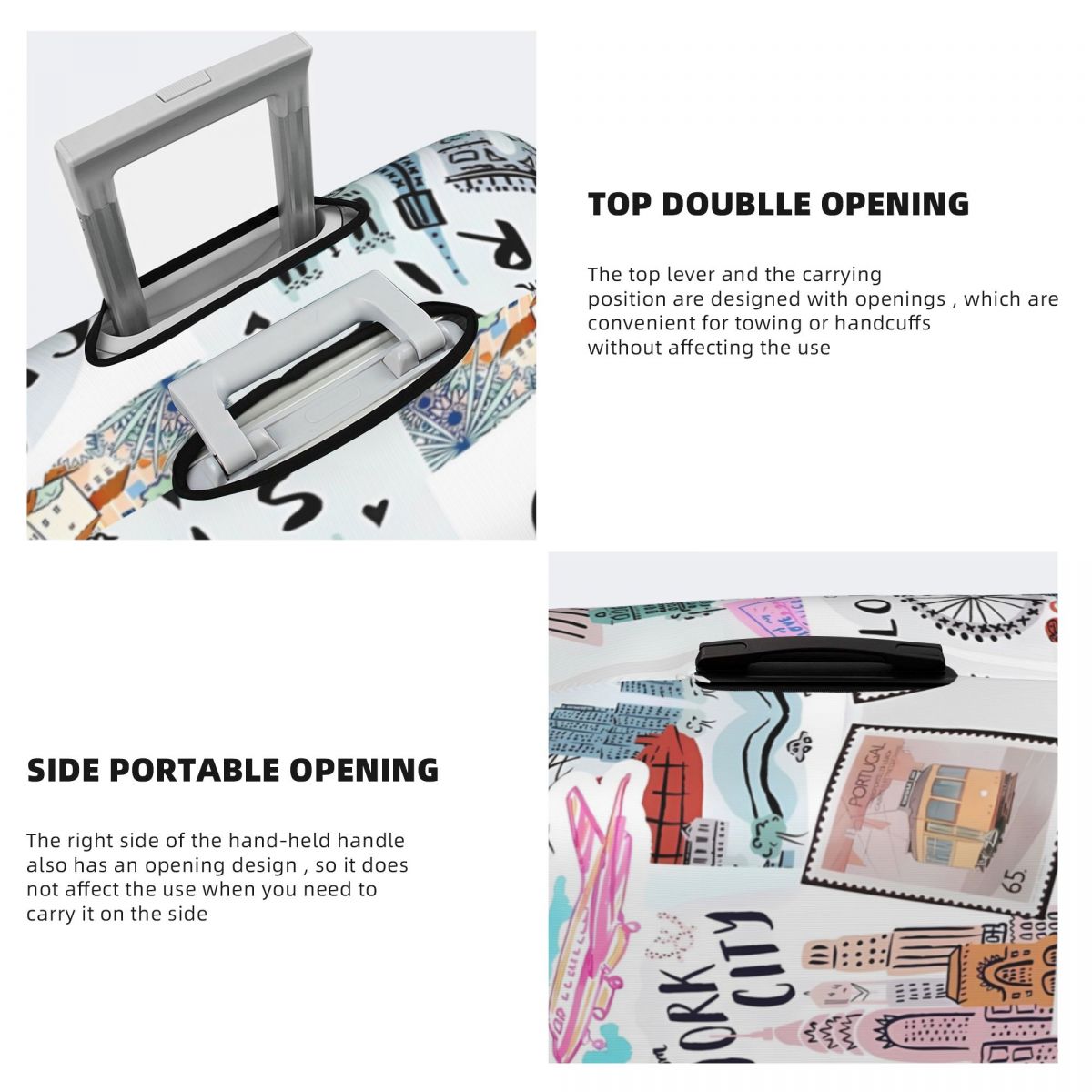 ผ้าหุ้มกระเป๋าเดินทางพิมพ์ลายเ - Travel Accessories New York บทวิจารณ์และราคา